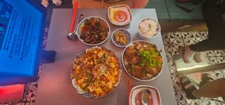 방송전에 친구랑 먹은거