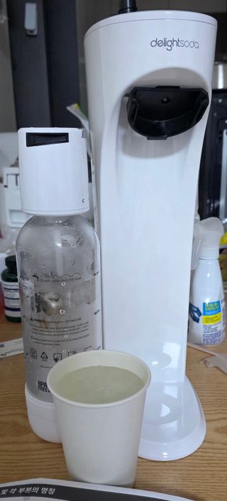 어제 해놓은 카레와 탄산수 제조기