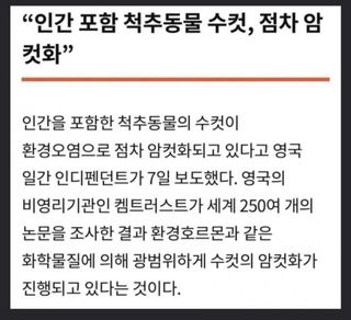 환경오염이 나쁘지 않은이유