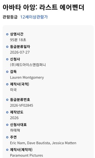 아바타 아앙: 라스트 에어벤더 심의 통과