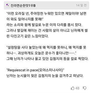 유머)공포의 닌자문학 