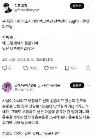 유머)인류가 배양육에 집착해야 하는 이유 