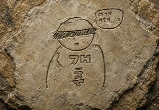 그동안 기다리느라 화석된 개추들