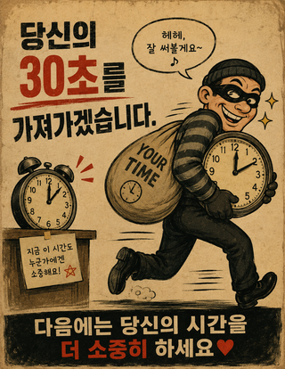  당신의 소중한 무언가를 가져가겠습니다...봤어?