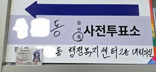 투표를 하고 왔지요 