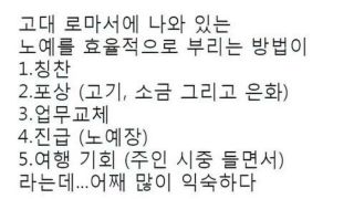 고대 로마서피셜 '노예 부리는 법'