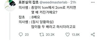 똑똑한 환자에게 당황한 의사