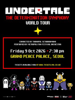 UNDERTALE 음악회 월드 투어 'The Determination Symphony in Seoul' 개최 예정(10/9)