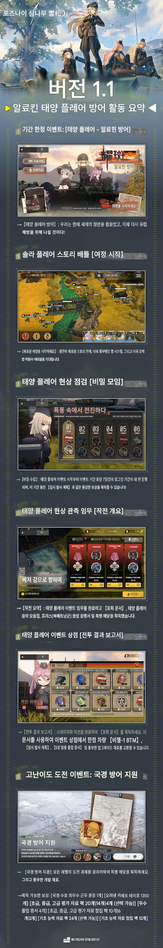 코드네임 케드르 1.1 버전 '플레어 : 알레힌 방어전' 이벤트 정보