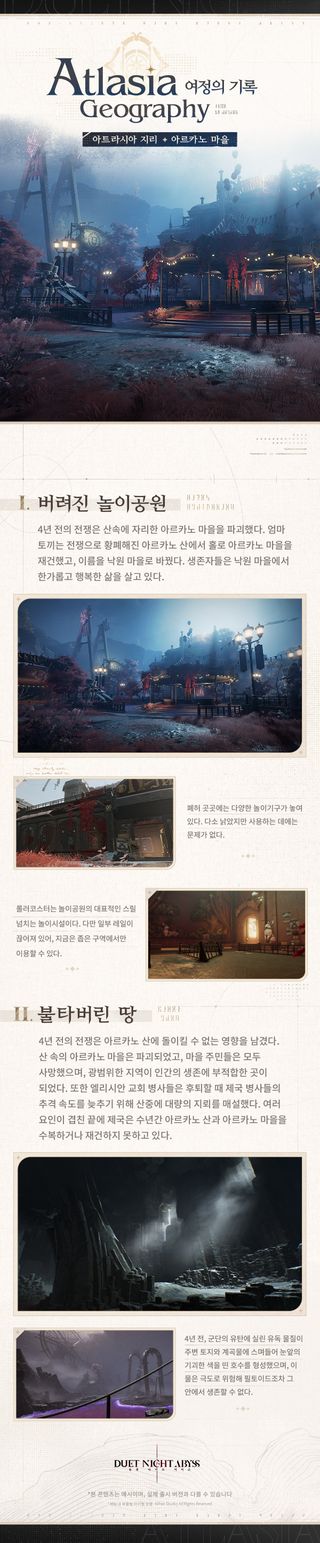 듀엣 나이트 어비스 여정의 기록 · 아트라시아 지리 「아르카노 마을·II」
