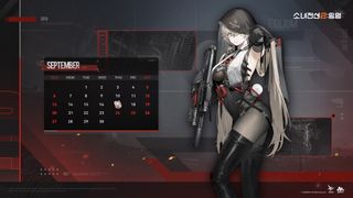 소녀전선2 망명 9월 캘린더 배포
