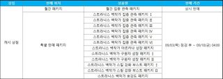 스타세이비어 9/3(목) 업데이트 안내