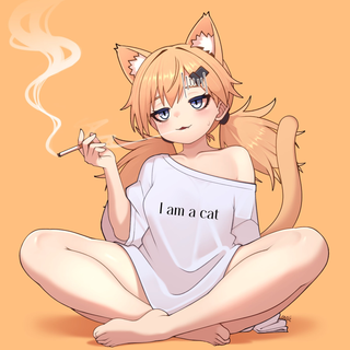 요즘 화제 애니 담배 고양이