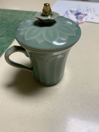 금개구락지 청자컵 셔핑