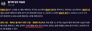 미리보는 수수 세팅 한짤 요약