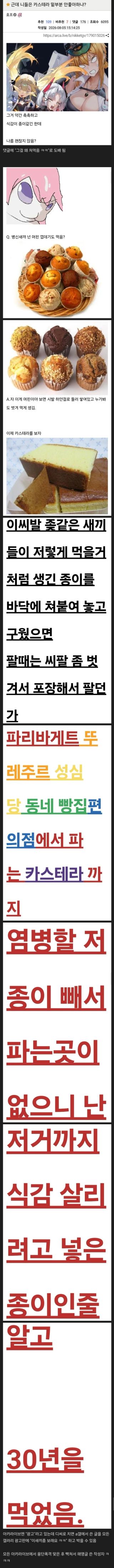 어제 난리난 아카라이브 카스테라 사건