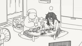 음침한 OL과 식사하는 만화